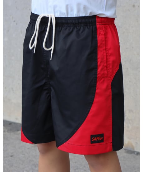 【A0026-257】■LEGACY SHORTS■ブラック/レッド