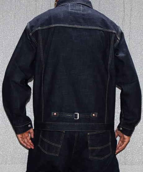 【A0026-259】■WOLF RIDERS DENIM JACKET■インディゴ