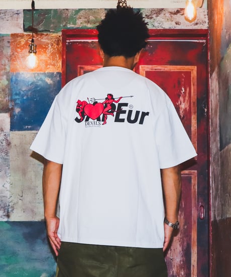 【A0026-299】■ANGEL & DEVIL■S/S TEE■ホワイト