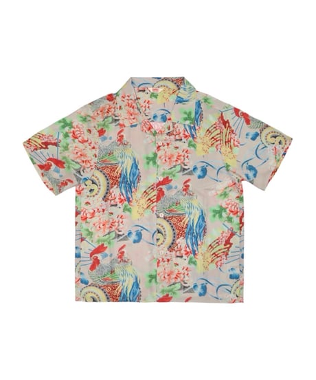 【A0026-204】■ONAGADORI PRINT ALOHA■S/S SHIRT■