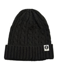 【A0026-342】CABLE KNIT CAP■ブラウン