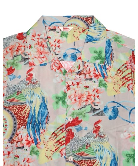 【A0026-204】■ONAGADORI PRINT ALOHA■S/S SHIRT■