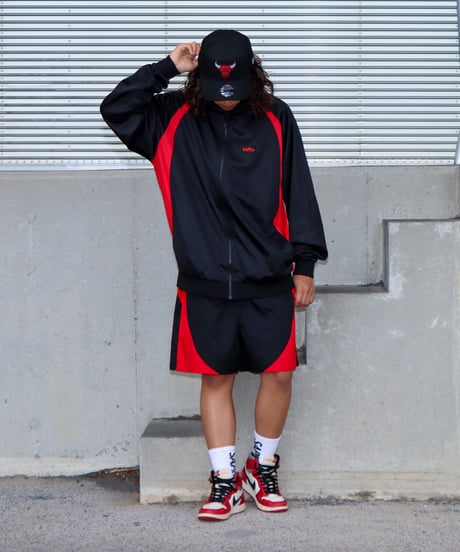 【A0026-003】■TRACK TOP■トラックジャケット■ブラック/レッド