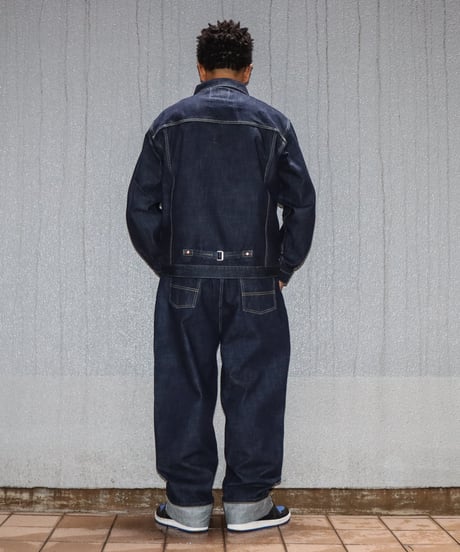 【A0026-259】■WOLF RIDERS DENIM JACKET■インディゴ