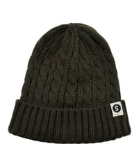 【A0026-340】CABLE KNIT CAP■オリーブ
