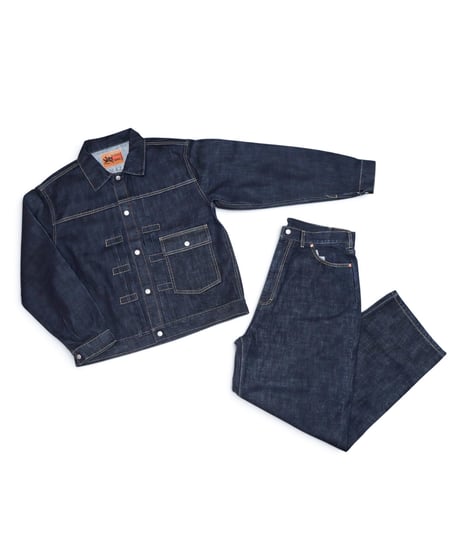【A0026-260】■WOLF RIDERS DENIM PANTS■インディゴ
