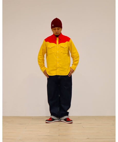 【A0026-064】■YOUNGTIMER WESTERN SHIRT■ヨークレッド
