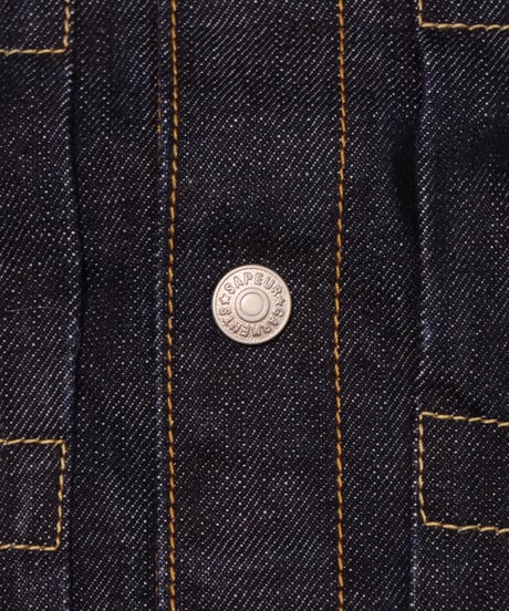 【A0026-259】■WOLF RIDERS DENIM JACKET■インディゴ