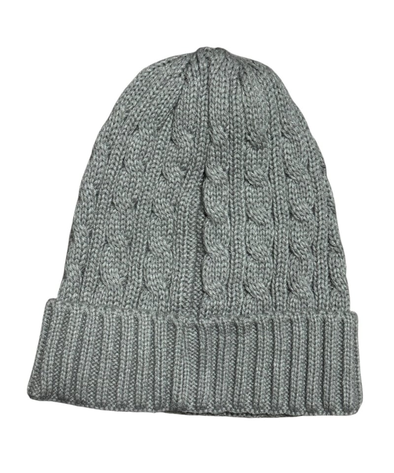 A0026-326】CABLE KNIT CAP□ライトグレー | SAPEur