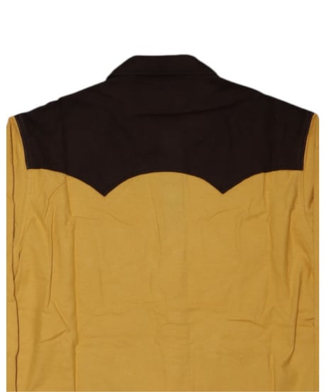【A0026-063】■YOUNGTIMER WESTERN SHIRT■ヨークブラウン