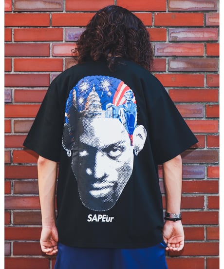【A0026-218】■INDEPENDENCE DAY HEAD TEE■S/S TEE■ブラック