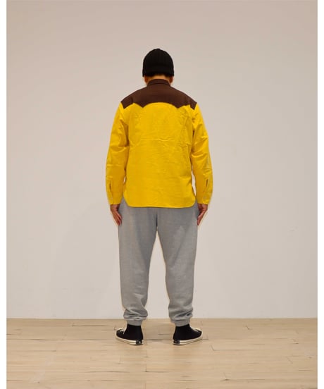 【A0026-063】■YOUNGTIMER WESTERN SHIRT■ヨークブラウン