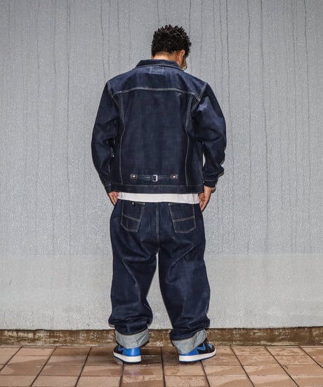 【A0026-260】■WOLF RIDERS DENIM PANTS■インディゴ