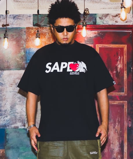【A0026-300】■ANGEL & DEVIL■S/S TEE■ブラック