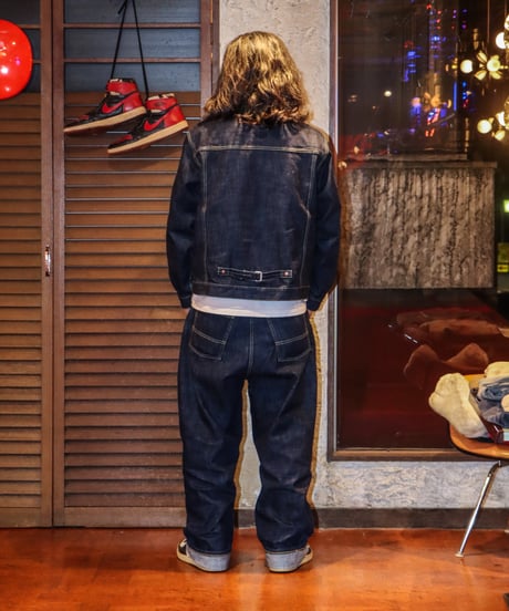 【A0026-260】■WOLF RIDERS DENIM PANTS■インディゴ