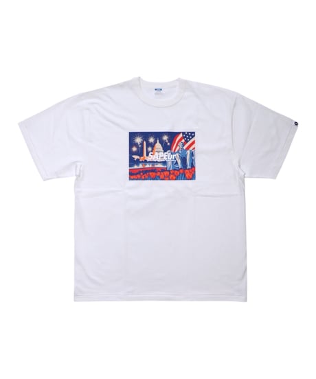 【A0026-230】■INDEPENDENCE DAY GRAPHIC TEE■S/S TEE■ホワイト