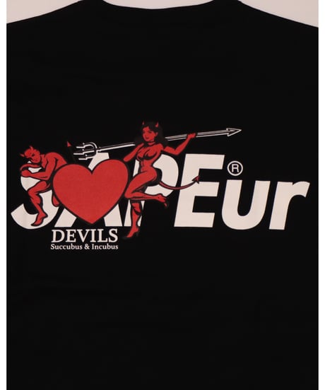 【A0026-302】■YOUTH■ANGEL & DEVIL■S/S TEE■ブラック