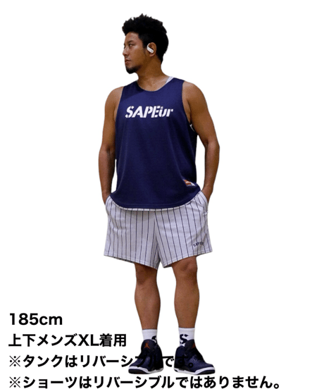 【A0026-239】 ■RV DRY BASIC TANK ■ネイビー/ストライプ