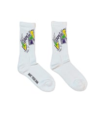 【A0025-215】■GRAPHIC CREW■SOCKS■ホワイト