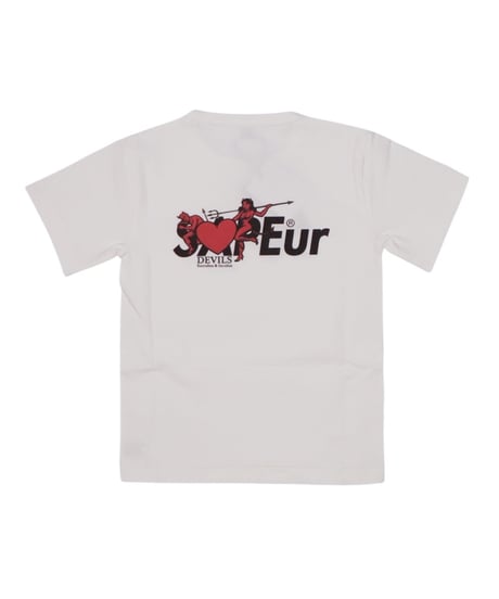 【A0026-303】■KID'S■ANGEL & DEVIL■S/S TEE■ホワイト