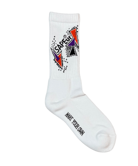 【A0025-214】■GRAPHIC CREW■SOCKS■ホワイト