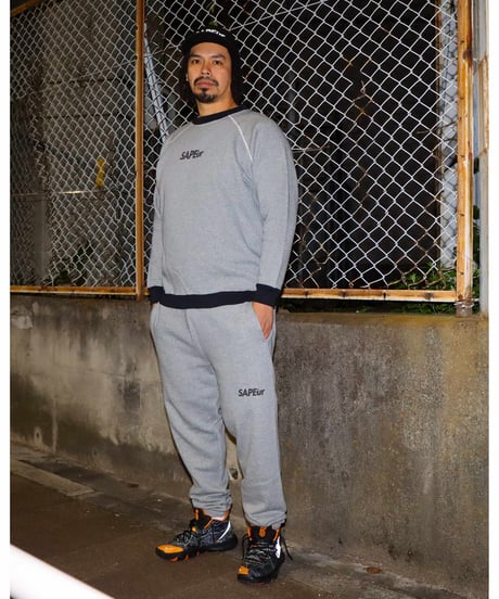 【A0026-338】■CREWNECK SWEAT■霜降りグレー