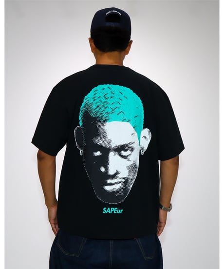 【A0026-287】■CHERISH BLUE HEAD TEE■S/S TEE■ブラック