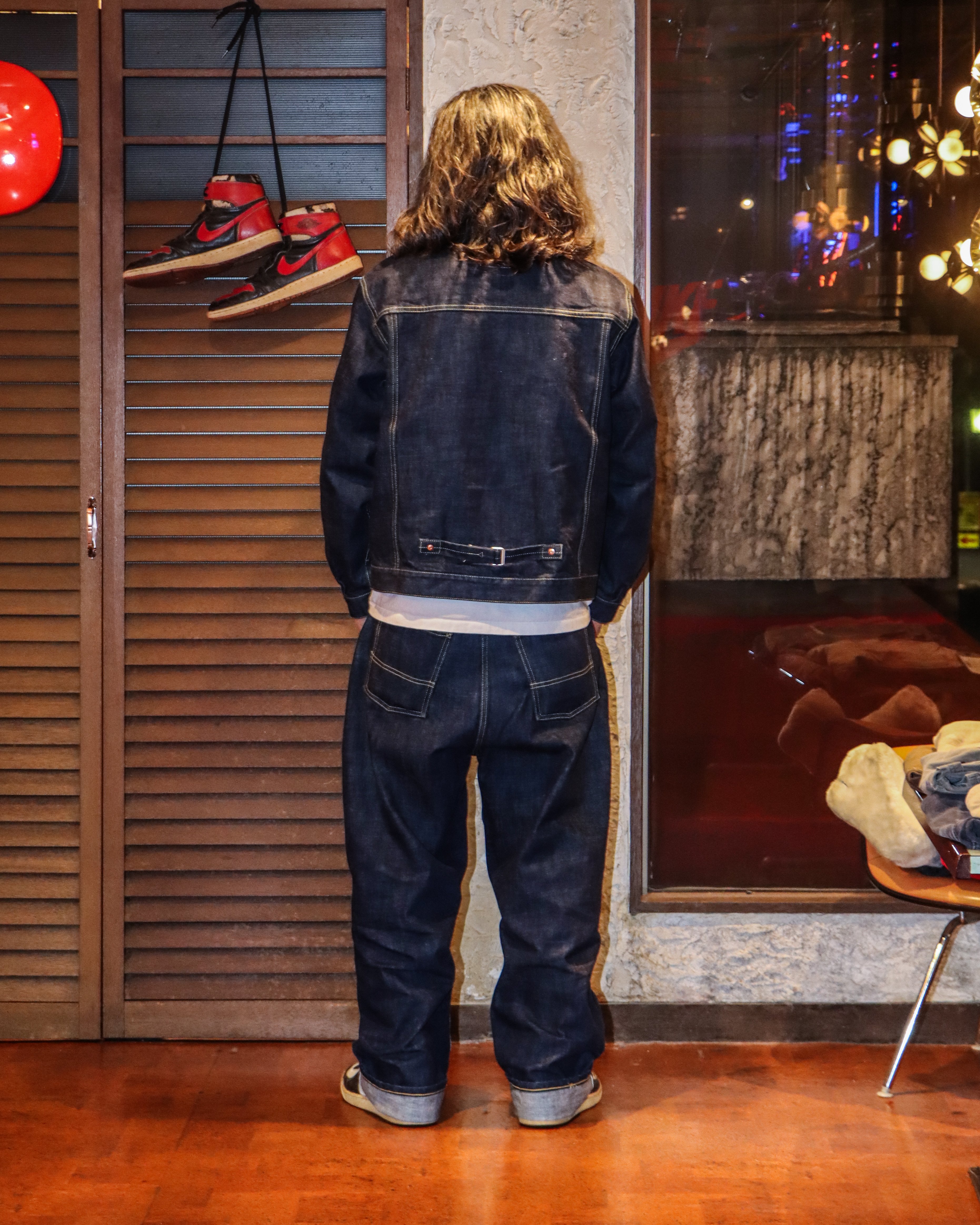 A0026-259】□WOLF RIDERS DENIM JACKET□インディゴ | SA