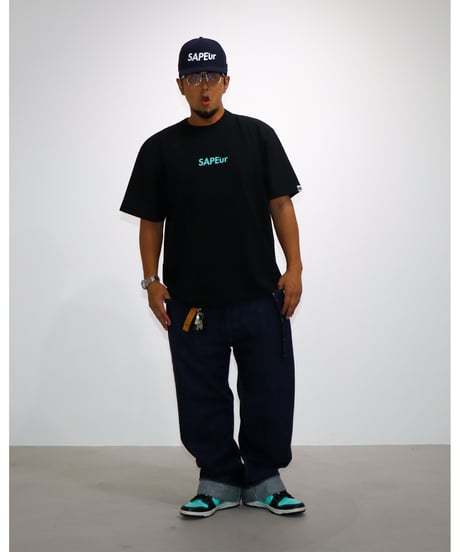 【A0026-287】■CHERISH BLUE HEAD TEE■S/S TEE■ブラック