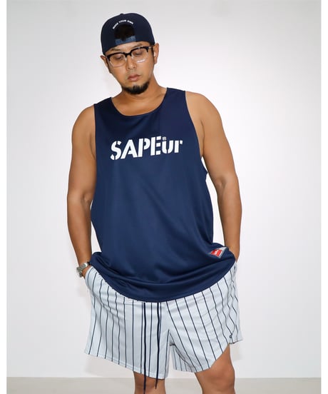 【A0026-239】 ■RV DRY BASIC TANK ■ネイビー/ストライプ
