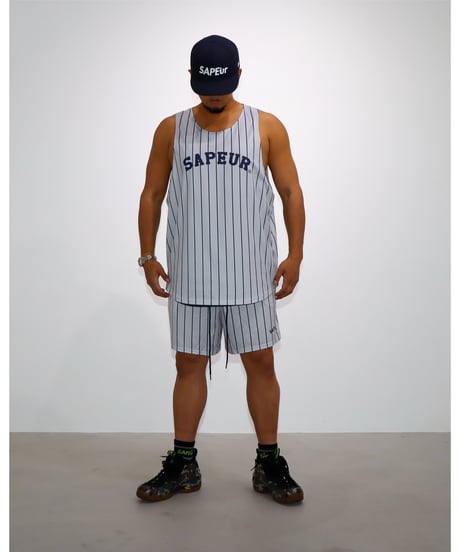 【A0026-239】 ■RV DRY BASIC TANK ■ネイビー/ストライプ