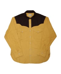 【A0026-063】■YOUNGTIMER WESTERN SHIRT■ヨークブラウン