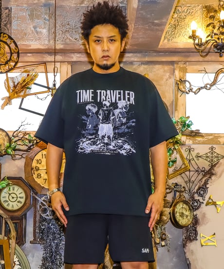 【A0026-306】■TIME TRAVELER■S/S TEE■ブラック