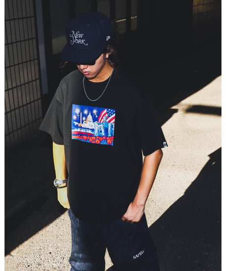 【A0026-231】■INDEPENDENCE DAY GRAPHIC TEE■S/S TEE■ブラック
