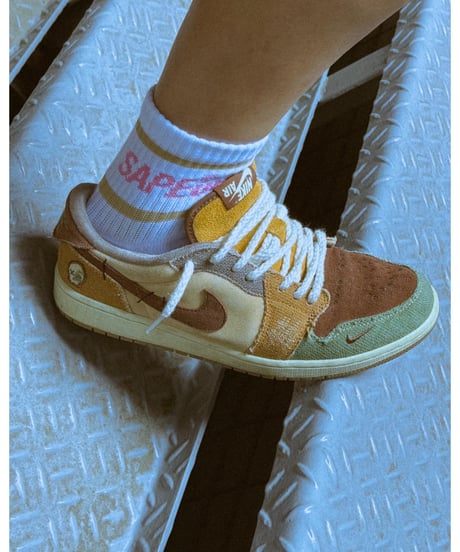 【A0026-181】■ANKLE SOCKS■ホワイト/ピンク