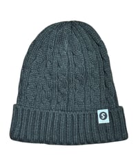 【A0026-325】CABLE KNIT CAP■チャコール