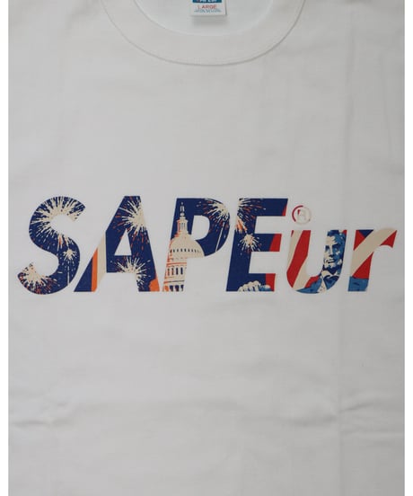 【A0026-224】■INDEPENDENCE DAY LOGO TEE■S/STEE■ホワイト