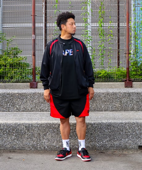 【A0026-003】■TRACK TOP■トラックジャケット■ブラック/レッド