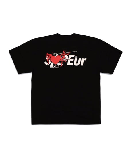 【A0026-300】■ANGEL & DEVIL■S/S TEE■ブラック