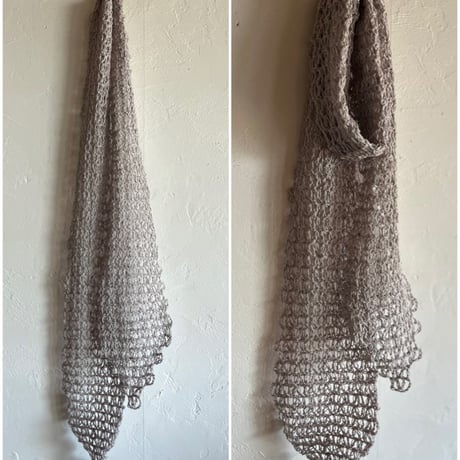ハマナカ洗えるリネンで編むLinaria Scarf-編み図データのみ-