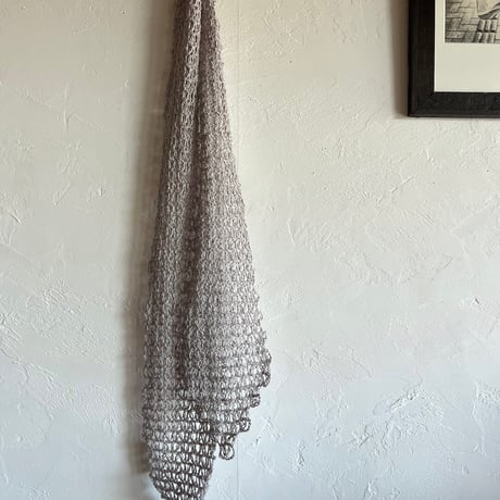 送料込み ハマナカ洗えるリネンで編むLinaria Scarf -印刷済み編み図のみ