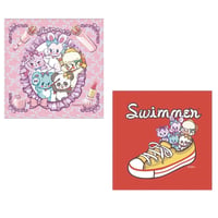 スイマー　両面ガーゼ　ミニハンカチ　【SWIMMER】