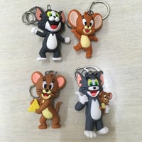 トムとジェリー　立体ラバーキーチェーン♪【Tom & Jerry】