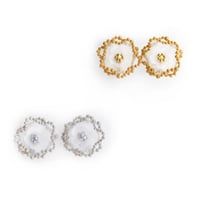 BUBBLE FLORAL PIERCE / EARRING (BASIC)