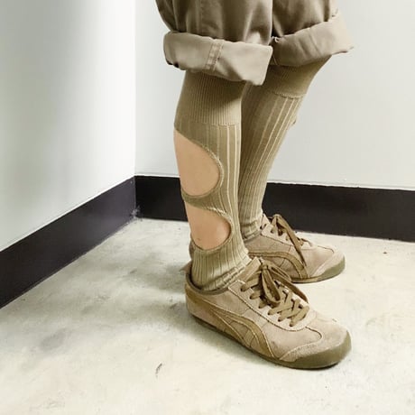 OMA Non Standard Contemporaly Reaped Dimension socks 02. (Two hole Ver.) on military