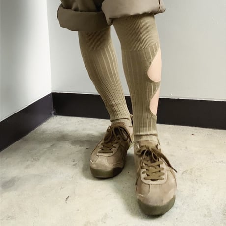 OMA Non Standard Contemporaly Reaped Dimension socks 02. (Two hole Ver.) on military