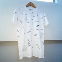 OMA overdrawing on Hanes Tshirt 嘘／lie