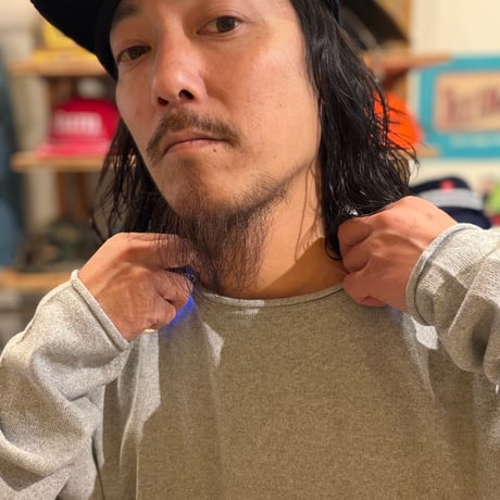 ROLL UP SWEATER (GRY)