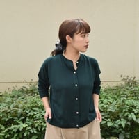 DAYS コットンカシミヤワイドクルーカーディガン