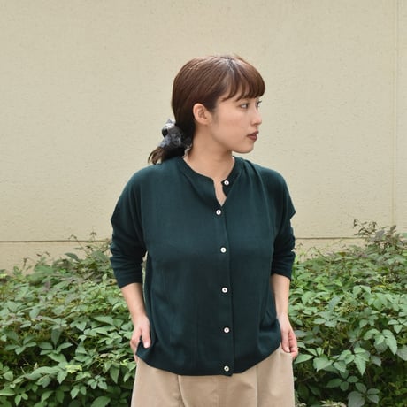 DAYS コットンカシミヤワイドクルーカーディガン